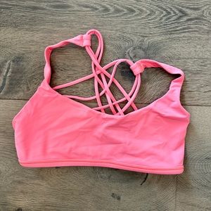 Barbie Pink Lululemon Strappy Sports Bra (size 8)